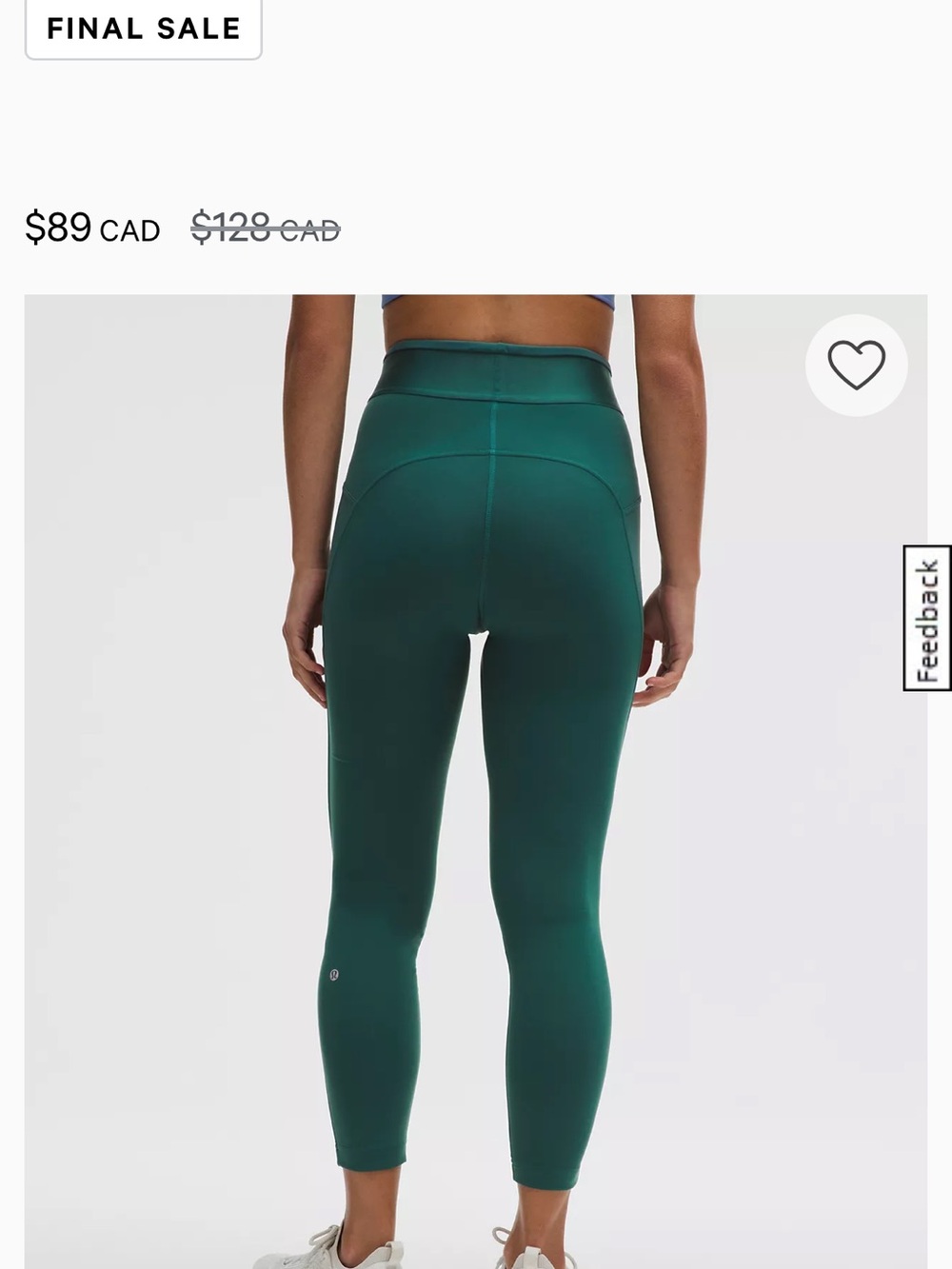 Lululemon License to Train Navy High-Rise Leggings 25” - Picture 8 of 10